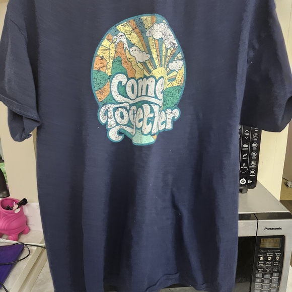 Dom Tops - Navy Graphic Tee - Short Sleeve